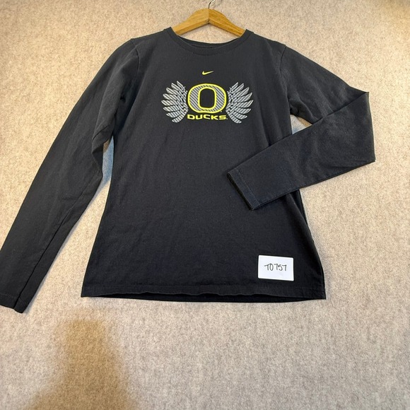 Nike Other - Nike Oregon Ducks Long Sleeve Shirt Black Graphic Tee Mens Small NCAA Fan Gear